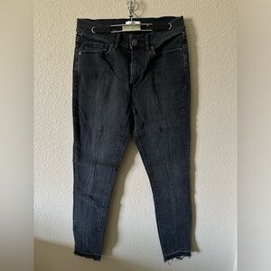 Faded black skinny jeans